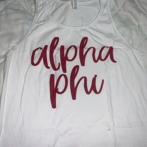 Alpha phi tank top